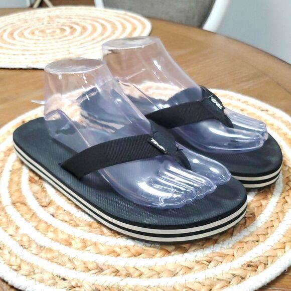 Teva Women's Black Sandals, Size 8.5 - Picture 1 of 7